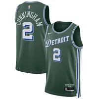 Maillot Nike Cade Cunningham Detroit Pistons 2022/23 Swingman Unisexe Vert - City Edition