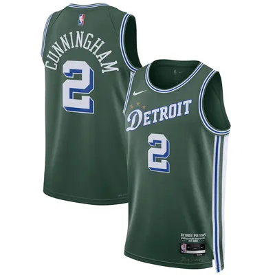 Maillot Nike Cade Cunningham Detroit Pistons 2022/23 Swingman Unisexe Vert - City Edition