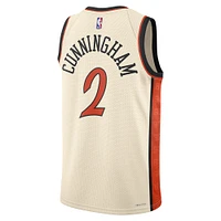 Maillot de joueur unisexe Nike Cade Cunningham blanc Detroit Pistons 2024/25 Swingman - Édition City