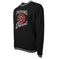 Unisex Stadium Essentials Black Detroit Pistons 2023/24 City Edition Club Level Pullover Sweatshirt