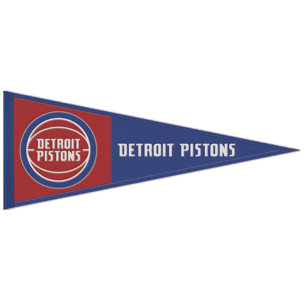 WinCraft Detroit Pistons 13" x 32" Wool Primary Logo Pennant