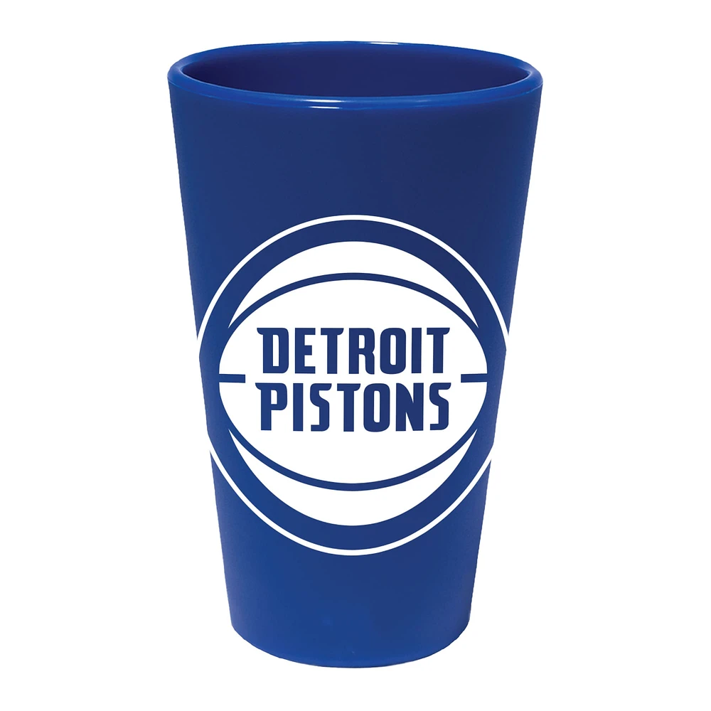 WinCraft Detroit Pistons 16oz. Verre à pinte en silicone couleur équipe