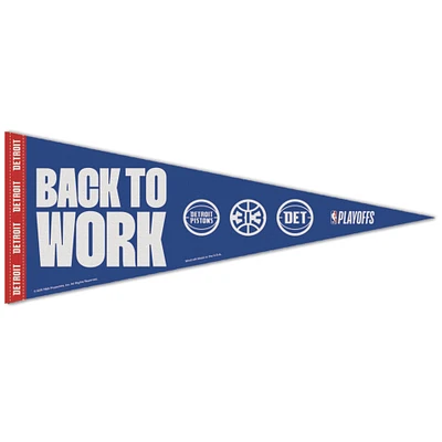 WinCraft Detroit Pistons 2025 NBA Playoffs 12'' x 30'' Premium Pennant