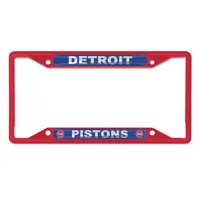 Cadre de plaque d'immatriculation WinCraft Detroit Pistons couleur chrome