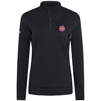 Pull à glissière quart de tour noir pour femme Levelwear Detroit Pistons Cushion