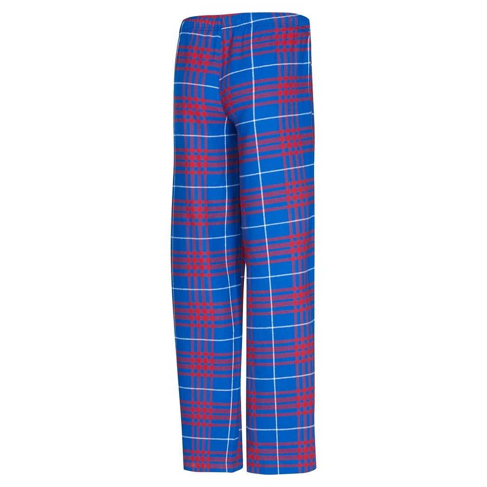 Women's Concepts Sport  Blue/Red Detroit Pistons Vector T-Shirt & Flannel Pants Sleep Set