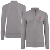 Women's Levelwear Gray Detroit Pistons Shine Full-Zip Jacket