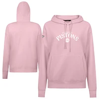 Women's Levelwear  Light Pink Detroit Pistons Mother's Day Adorn Arched Pullover Hoodie
