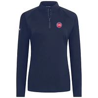 Haut à fermeture éclair quart de tour Flex Insignia 2.0 bleu marine pour femme Levelwear Detroit Pistons