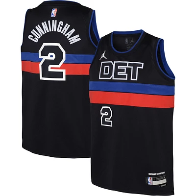 Maillot Detroit Pistons Swingman Jordan Brand Cade Cunningham pour jeune - Edition Statement