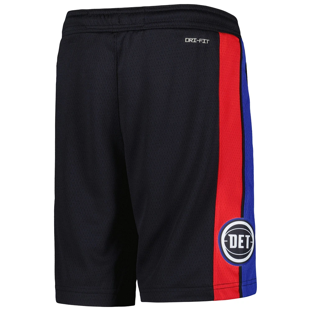 Youth Jordan Brand Navy Detroit Pistons Statement Edition Swingman Performance Shorts