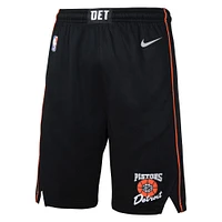 Youth Nike Black Detroit Pistons 2023/24 City Edition Swingman Performance Shorts