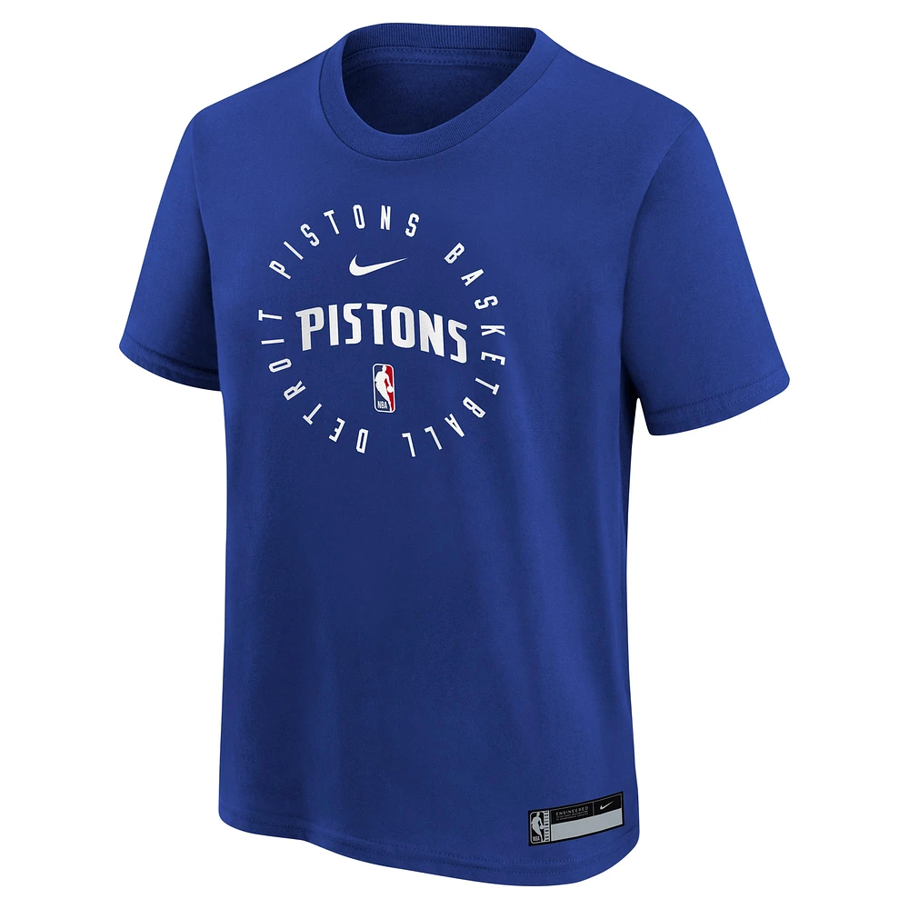 Youth Nike Blue Detroit Pistons Practice Legend T-Shirt