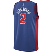 Youth Nike Cade Cunningham Blue Detroit Pistons Swingman Jersey - Icon Edition