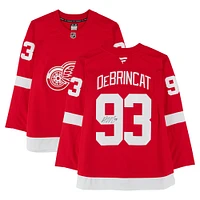 Maillot Premium Fanatics autographié par Alex DeBrincat des Red Wings de Detroit