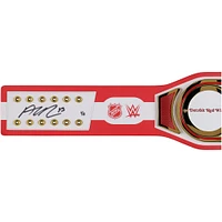 Ceinture de titre WWE Legacy autographiée par Alex DeBrincat Detroit Red Wings avec inscription « Lets Go Red Wings