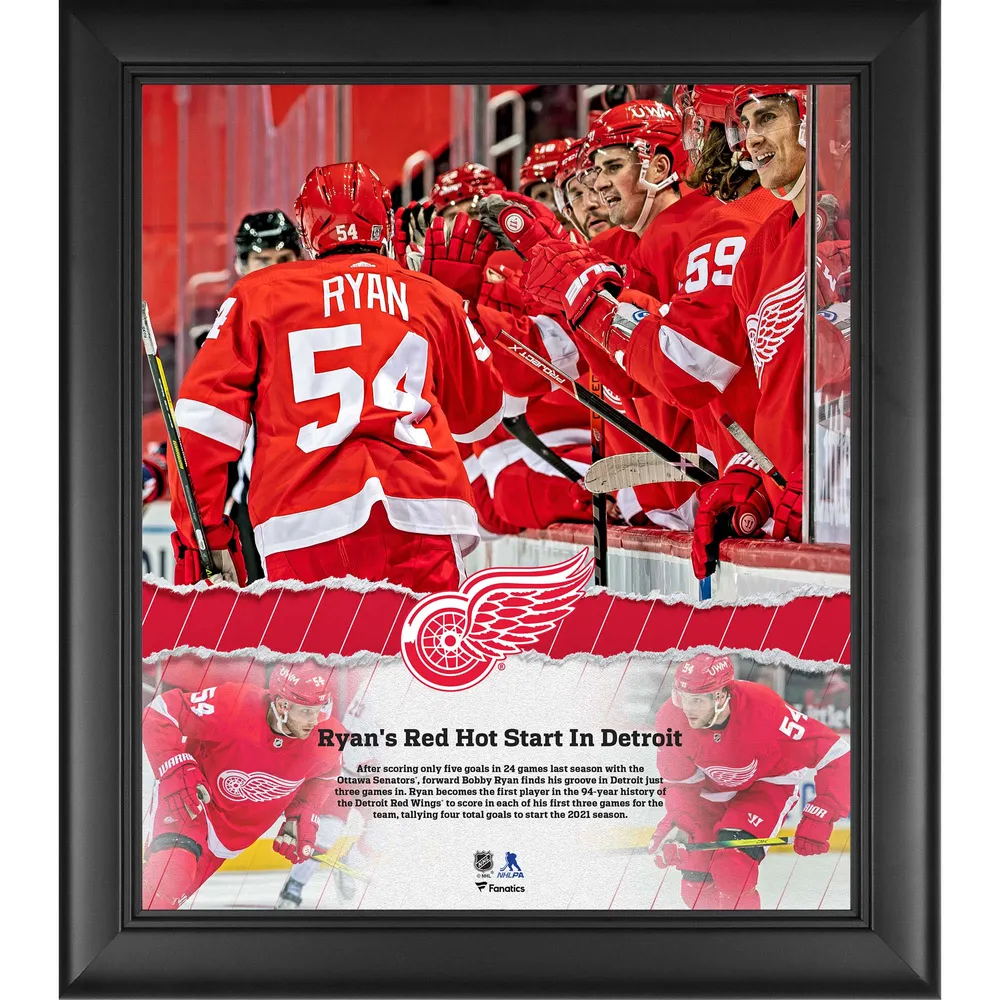 NHL Original Detroit Red Wings Jersey Evolution Poster