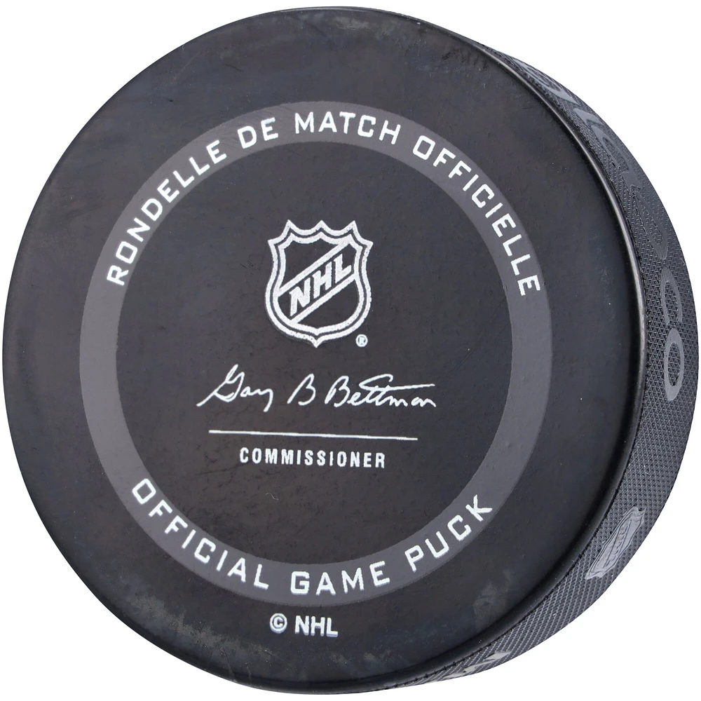 Rondelle de match officielle autographiée par David Perron des Red Wings de Détroit