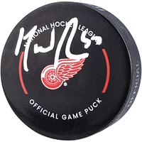 Rondelle de match officielle autographiée par David Perron des Red Wings de Détroit