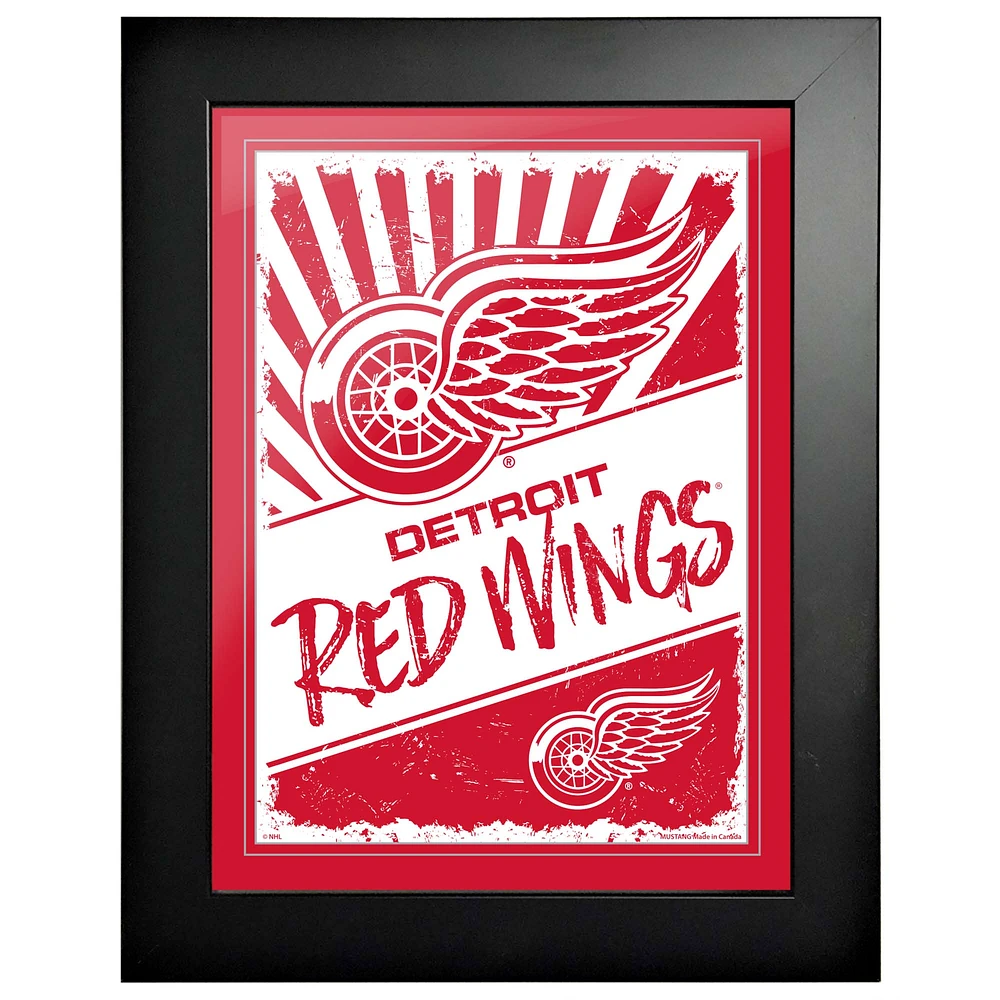 Detroit Red Wings - 12'' x 16'' Art encadré à imprimé classique