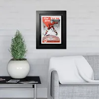 Detroit Red Wings 1958 Red Wing Magazine Olympia Stadium - Couverture de programme encadrée 12'' x 16''