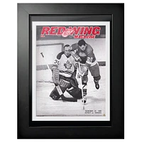 Detroit Red Wings 1968 Red Wing Magazine - Couverture de programme encadrée 12'' x 16''