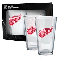 Paquet de 2 Red Wings de Detroit 16 oz. Verres à Mélange