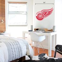 Detroit Red Wings 36'' x 36'' Team Logo Repositionable Wall - Decal