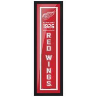 Detroit Red Wings 6'' x 22'' Team Established Framed - Artwork