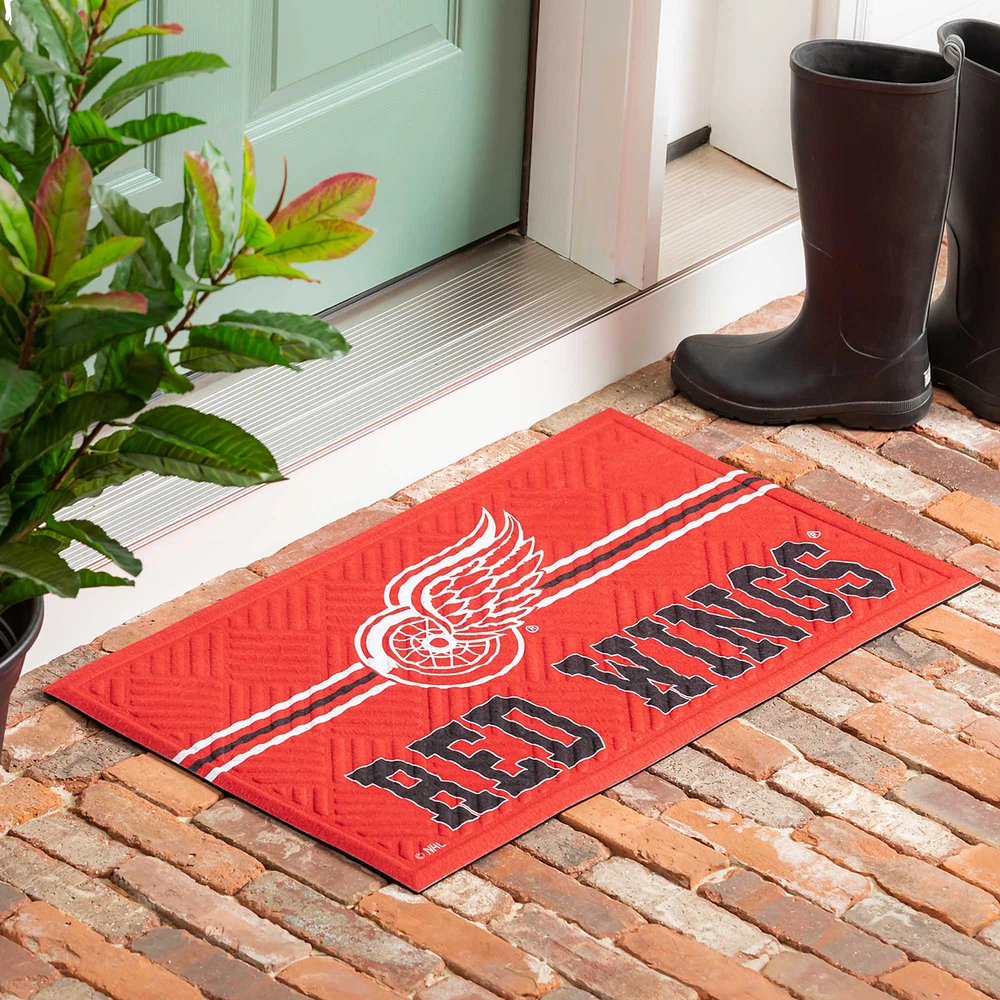 Detroit Red Wings Embossed Door Mat