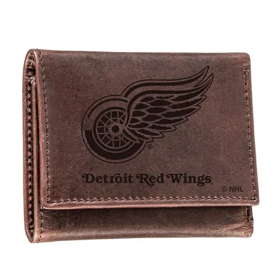 Detroit Red Wings Leather Team Tri-Fold Wallet