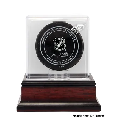 Detroit Red Wings Fanatics Authentic Mahogany Hockey Puck Logo Display Case