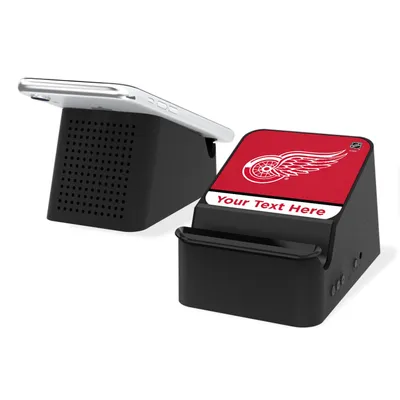 Detroit Red Wings Personalized Wireless Charging Station & Bluetooth Speaker