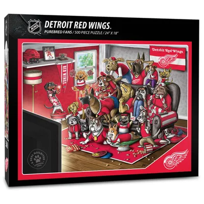 Detroit Red Wings Purebred Fans 18'' x 24'' A Real Nailbiter 500-Piece Puzzle