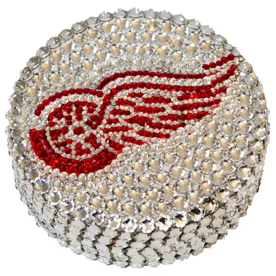 Detroit Red Wings Swarovski Crystal Hockey Puck