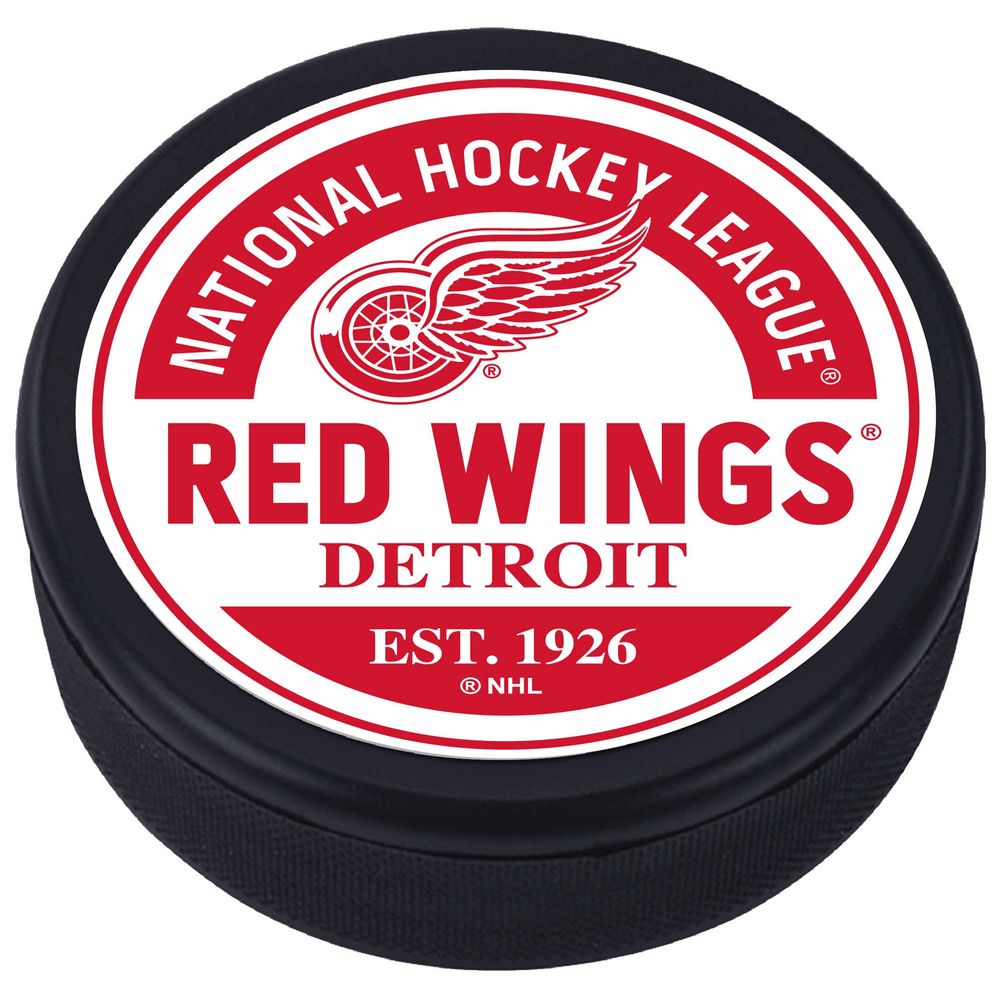 Detroit Red Wings - Textured Block Logo Puck