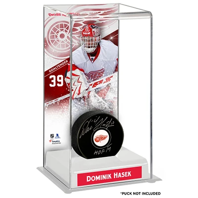 Dominik Hasek Étui de luxe pour rondelle de hockey de luxe des Red Wings de Detroit