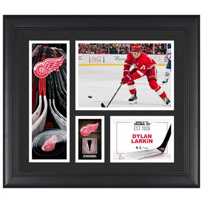 Dylan Larkin Detroit Red Wings Fanatics Authentic Framed 15 x 17 Rookie  Review Collage with Piece of Game-Used Puck - Limited Edition of 271