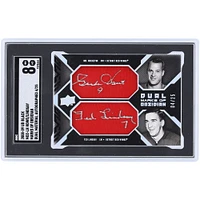 Gordie Howe & Ted Lindsay Detroit Red Wings Autographed 2008-09 Upper Deck Black Dual Cut Sig Relic #MO2-LH #4/25 SGC Authenticated 8 Card 