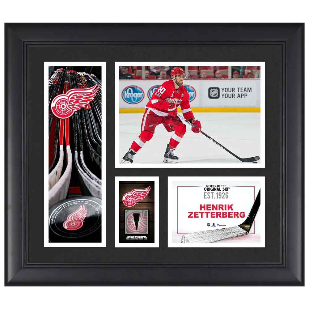 Lids Henrik Zetterberg Detroit Red Wings Fanatics Authentic Framed 15" x Player Collage with a Piece of Game-Used Montebello Town Center