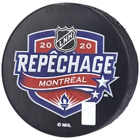 Rondelle de hockey autographiée par Lucas Raymond des Red Wings de Détroit lors du repêchage de la LNH 2020