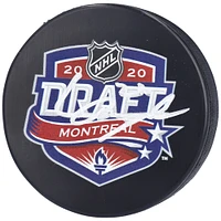Rondelle de hockey autographiée par Lucas Raymond des Red Wings de Détroit lors du repêchage de la LNH 2020