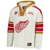 V111020 RdWngs Gordie Howe 47 Brand Old Time hockey Cagoules à lacets pour joueur de hommes SWTMENNUM HP148PMWHVT660676CL