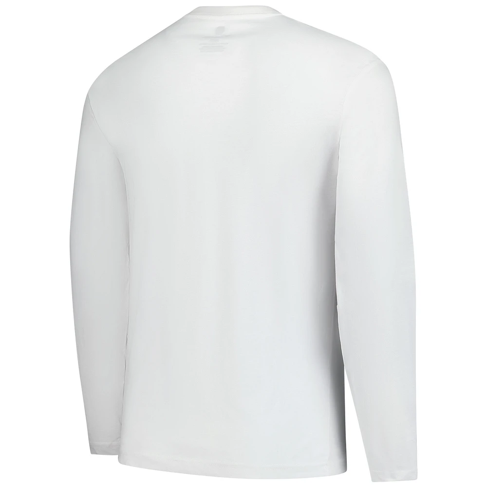 Men's Fanatics  White Detroit Red Wings Long Sleeve T-Shirt