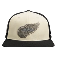 Casquette Snapback en molleton français Detroit Red Wings Pro Standard pour homme en crème