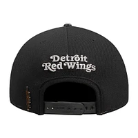 Casquette Snapback en molleton français Detroit Red Wings Pro Standard pour homme en crème