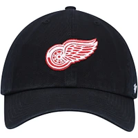 Casquette réglable Clean Up Detroit Red Wings '47 noire pour homme