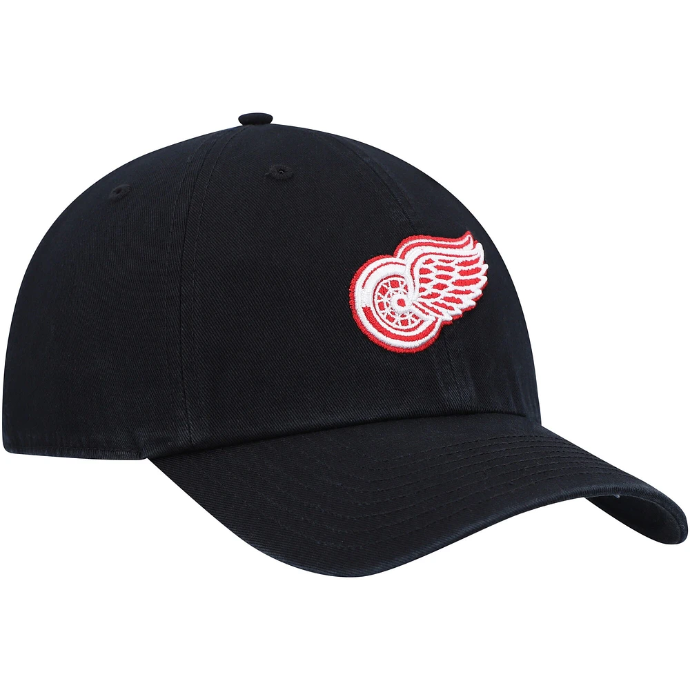 Casquette réglable Clean Up Detroit Red Wings '47 noire pour homme