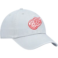 Casquette ajustable Clean Up de l'équipe Detroit Red Wings '47 grise pour hommes