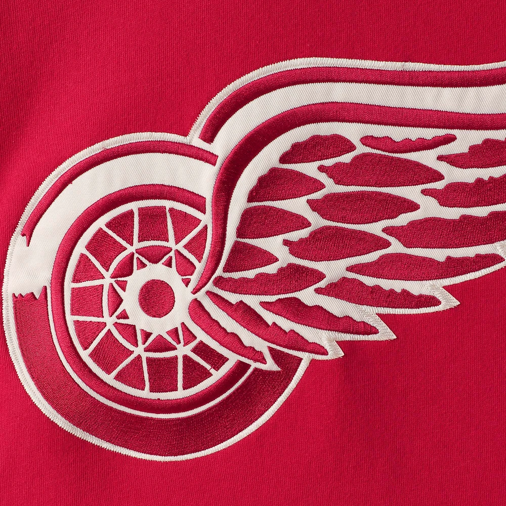 Chandail à capuchon pour homme '47 Steve Yzerman Red Detroit Wings Player Lacer